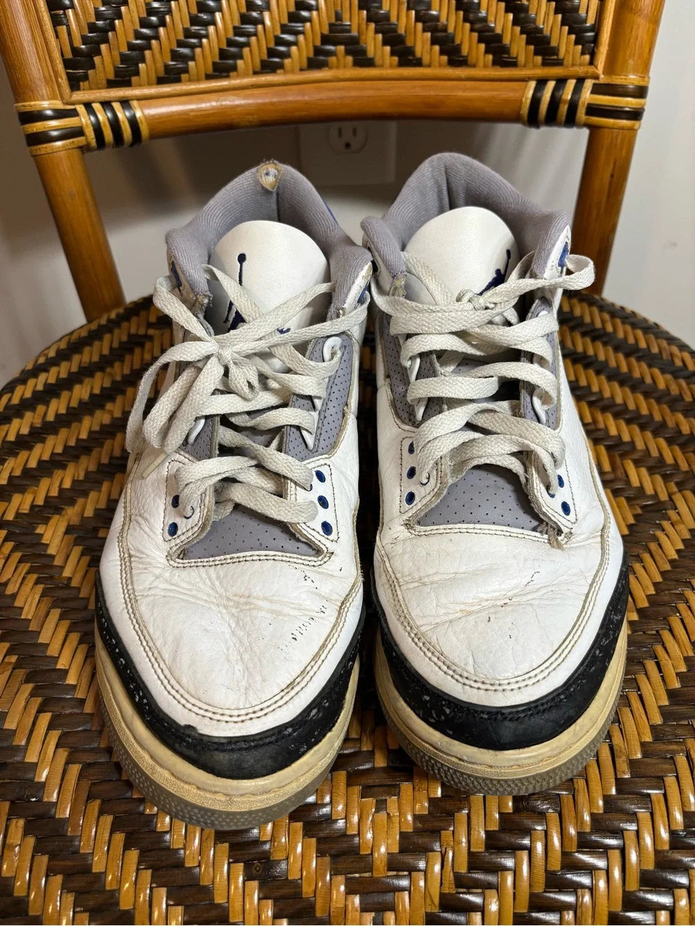 Jordan 3 Retro Racer Blue Sneakers Size 10.5 Worn